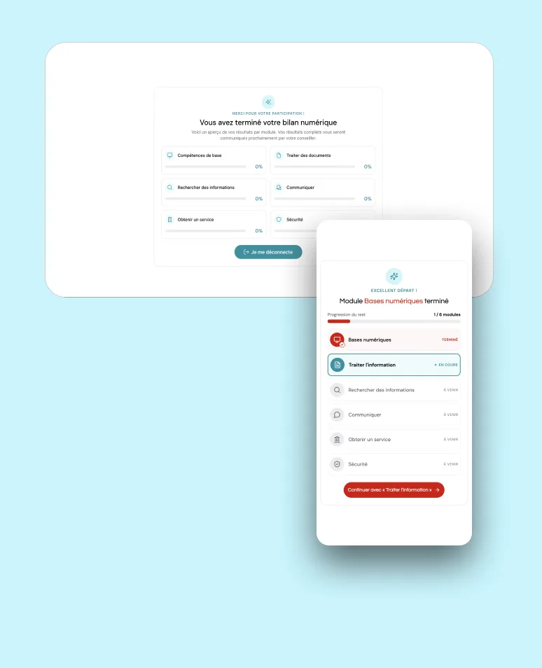 Check Compétences : la fin du bilan numérique et la progression module par module sur mobile